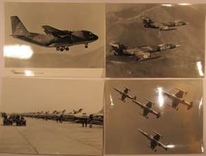 Aeronautics - Lot of 9 photographs of civil ... 