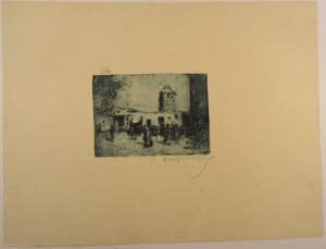 De Francisco - Dry point, 23.7 x 31 cm. Copy ... 