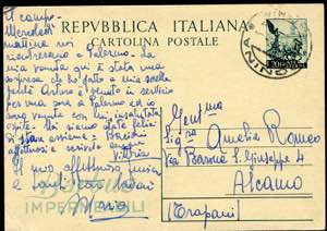 1952 - Cartolina postale pubblicitaria ... 