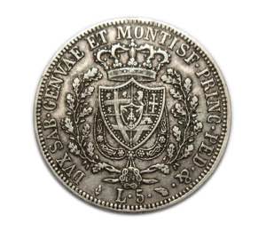 Coins - Carlo Felice - 1825 - 5 lire - ... 