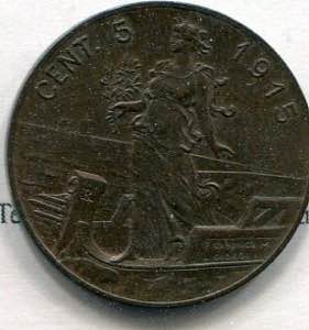 Coins - Vittorio Emanuele III - 1915 - 5 ... 