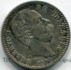 Coins - Umberto I - 1881 - Lire 2, 1st type, ... 