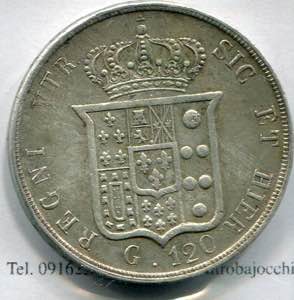 Coins - Ferdinando II - 1851 - 120 grit ... 