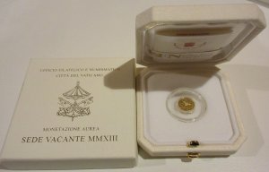 Monete - 2013 Sede Vacante, 10 euro oro ... 