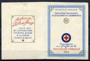 France - 1953 - Pro Croce Rossa in booklet ... 