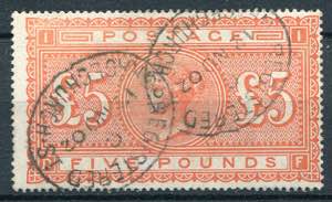 Gran Bretagna - 1882 - 5 sterline ... 