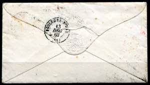 Great Britain 1862, letter from London to ... 