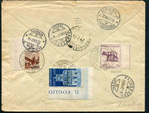 Storia Postale - 1947 - Raccomandata per la ... 