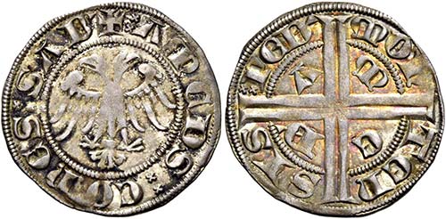 Savoia.  Amedeo V, 1285-1323.  ... 