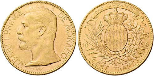 Monete d’oro europee.  Monaco ... 