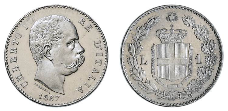 UMBERTO I (1878-1900)    1 Lira ... 