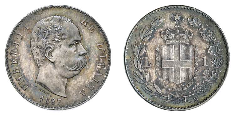 UMBERTO I (1878-1900)    1 Lira ... 