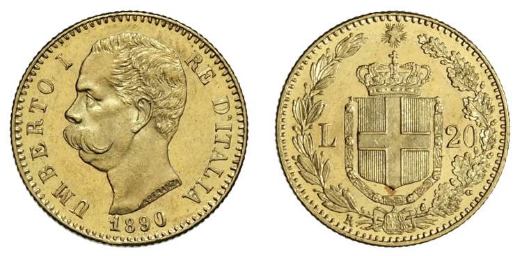 UMBERTO I (1878-1900)    20 Lire ... 