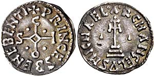 Benevento.  Sicardo principe, 832-839.  ... 