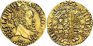 Napoli.  Filippo II di Spagna, 1554-1598. II ... 