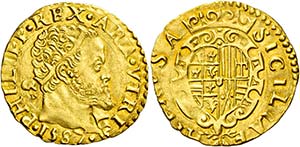 Napoli.  Filippo II di Spagna, 1554-1598. II ... 