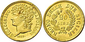Napoli.  Monetazione decimale: 1811-1815.  ... 