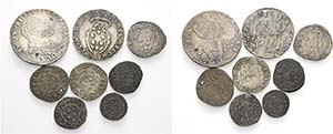 Lotto di otto monete.  Cosimo I de’Medici, ... 