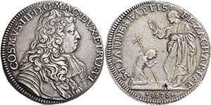Cosimo III de’Medici, 1670-1723.   Mezza ... 
