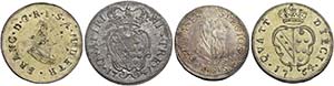Lotto di tre monete.  Francesco II di ... 
