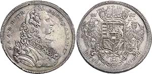 Monete per il Levante.   Tallero 1773,  AR ... 
