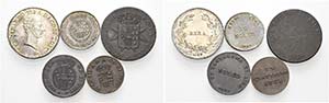 Lotto di cinque monete.   Ferdinando III ... 