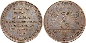 Italia.   FIRENZE, Elisa 1809,  medaglia ... 