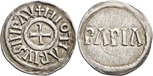 Pavia.  Lotario I imperatore, 840-855.   ... 