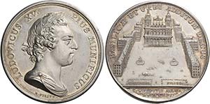 Francia.  Luigi XV, 1715-1774.   Medaglia ... 