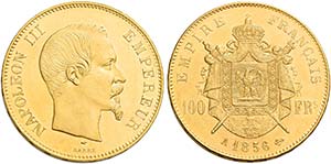Monete d’oro europee.  Francia.  Secondo ... 
