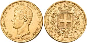 Monete d’oro europee.  Italia.  Carlo ... 
