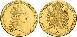 Monete d’oro europee.  Italia.  Ducato di ... 
