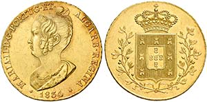 Monete d’oro europee.  Portogallo.  Doña ... 