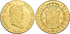 Monete d’oro europee.  Spagna.  Ferdinando ... 