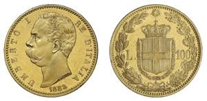 UMBERTO I (1878-1900)    100 Lire 1883, ... 
