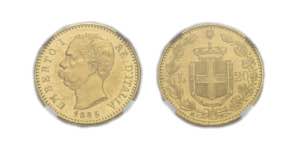 UMBERTO I (1878-1900)    20 Lire 1885, oro ... 