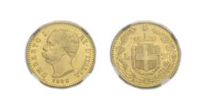 UMBERTO I (1878-1900)    20 Lire 1886, oro ... 