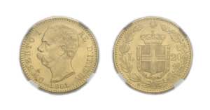 UMBERTO I (1878-1900)    20 Lire 1891, oro ... 