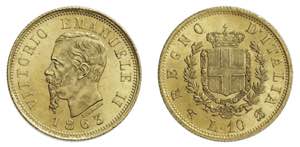 VITTORIO EMANUELE II (1861-1878)   10 Lire ... 