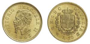 VITTORIO EMANUELE II (1861-1878)   10 Lire ... 