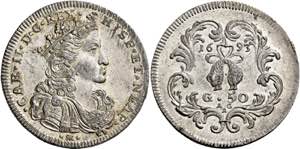 Napoli.  Carlo II di Spagna, 1665-1700. II ... 