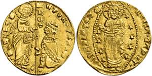 Roma.  Secc. XIV-XV   Ducato,  AV 3,53 g. ... 