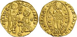 Roma.  Secc. XIV-XV   Ducato,  AV 3,51 g.  ... 