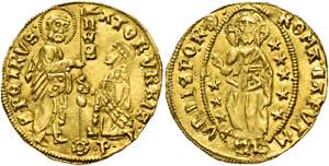 Roma.  Secc. XIV-XV   Ducato,  AV 3,52 g.  ... 