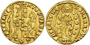 Roma.  Secc. XIV-XV   Ducato,  AV 3,48 g.  ... 