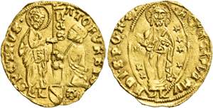 Roma.  Secc. XIV-XV   Ducato,  AV 3,52 g.  ... 
