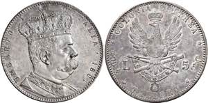 Savoia.  Umberto I, 1878-1900. Monetazione ... 