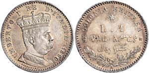 Savoia.  Umberto I, 1878-1900. Monetazione ... 