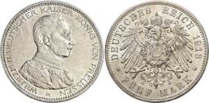 Germania.  Prussia. Wilhelm II, ... 