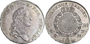 Svezia.  Gustavo III, 1771-1792   ... 